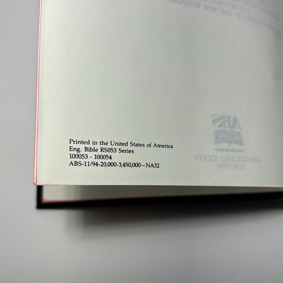 Holy Bible Revised Standard Version 1980 Inscription Inside Revised King James - Picture 12 of 15